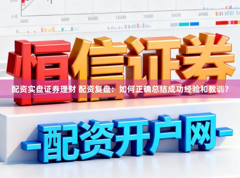 配资实盘证券理财 配资复盘：如何正确总结成功经验和教训？