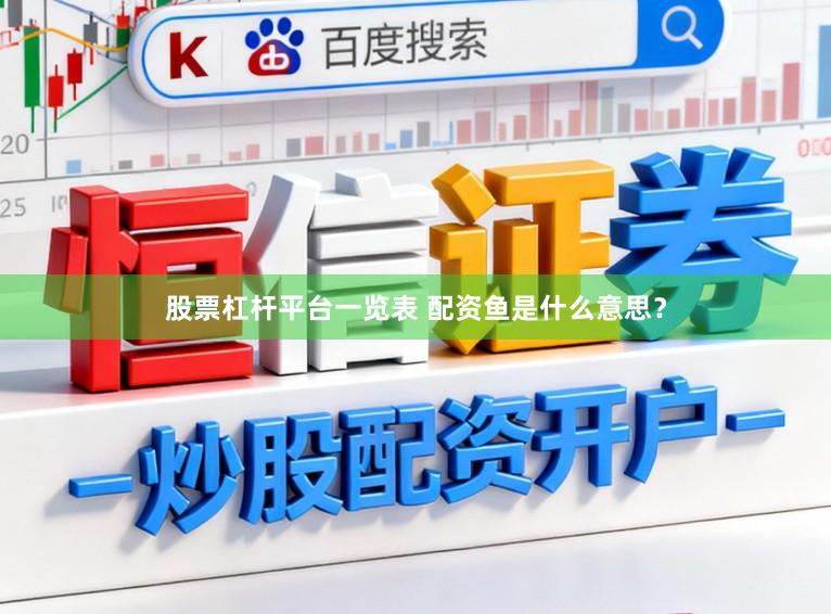 股票杠杆平台一览表 配资鱼是什么意思？